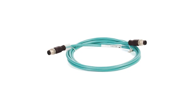 Allen Bradley 1585D, 2 m Cat5e Ethernet Cable, Green Polyurethane Sheath, Braid, Foil | 1585D-M4UBDM-2