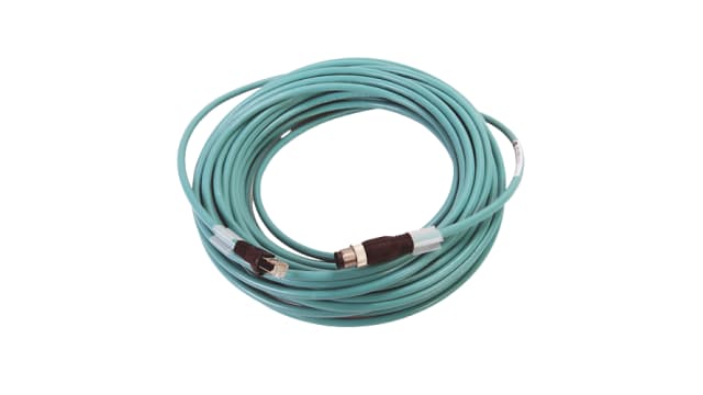 Allen Bradley 1585D, 20 m Cat5e Ethernet Cable, Green Polyvinyl Chloride Sheath, Braid, Foil | 1585D-M4UBJM-20
