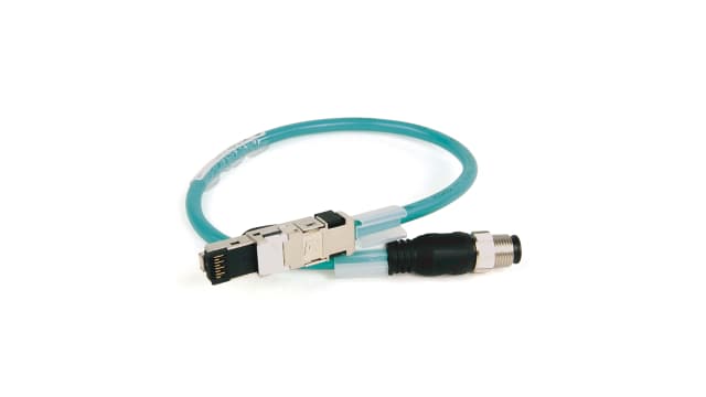 Allen Bradley 1585D, 8 m Cat5e Ethernet Cable, Green Polyvinyl Chloride Sheath, Braid, Foil | 1585D-M4UBJM-8