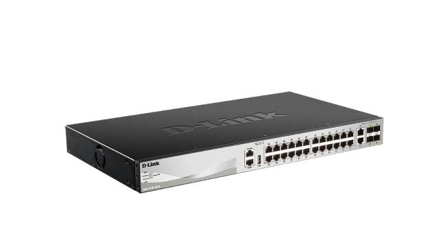 D-Link 30-Port Layer 3 Stackable Managed Switch with 10G Uplinks, Managed 30 Port Managed Switch | DGS-3130-30TS/SI