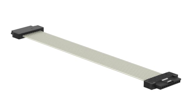 ERNI 10 Series Ribbon Cable Assembly, 300mm Length, SFX IDC to SFX IDC | 839164 / 839164-E