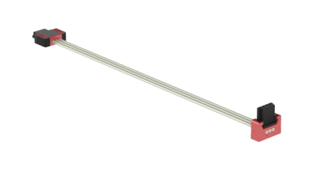 ERNI 3 Series Ribbon Cable Assembly, 100mm Length, SFX IDC to AFU IDC | 839428 / 839428-E