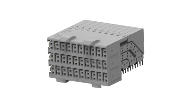 TE Connectivity, Z-PACK HM-Zd 2.5 mm Pitch High Speed High Speed Backplane Connector, Right Angle, 10 Column, 6 Row, 60 | 6469081-1