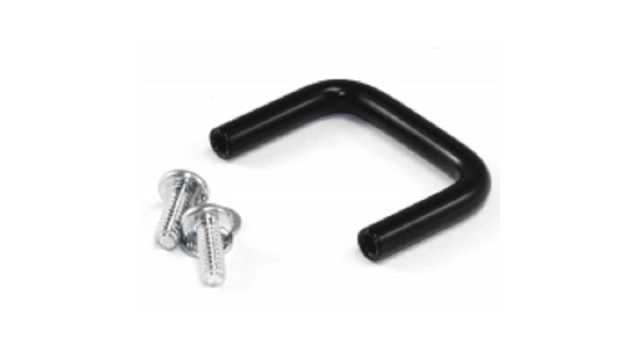 Hammond Black Powder Coated Black Steel Drawer Handle 25 mm Height, 37 mm Width, 5 mm Length | 1427B2BK-1