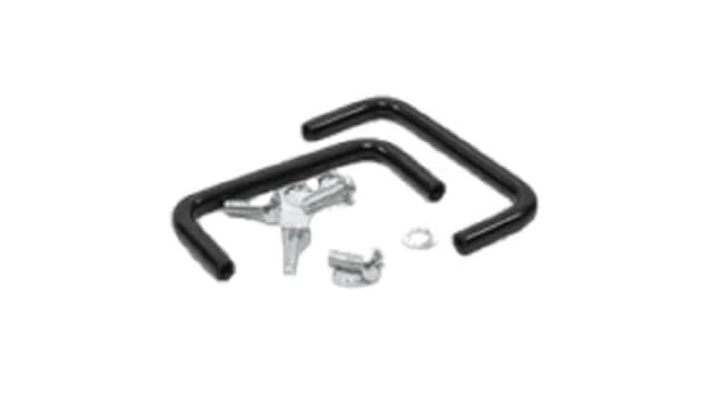 Hammond Black Powder Coated Black Steel Drawer Handle 55 mm Height, 25 mm Width, 5 mm Length | 1427E1BK