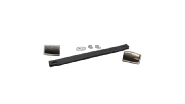 Hammond Black Powder Coated Vinyl Drawer Handle 20 mm Height, 5 mm Width, 216 mm Length | 1427J