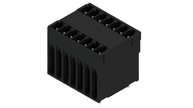 Weidmüller, SCD-THR Male PCB Header,  3.81 mm Pitch,  14 Way,  2 Row 90° | 1031010000