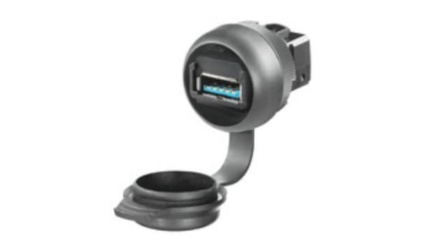 Weidmüller, Panel Male- 2 Port IP65 Coupler USB 3.0 | 1427960000