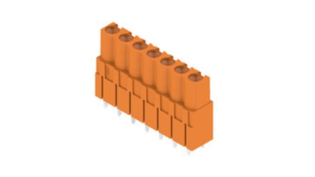 Weidmüller, OMNIMATE Signal Female PCB Header,  5.08 mm Pitch,  7 Way,  1 Row 180° | 1630760000