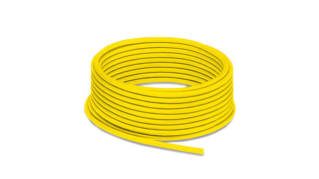 Phoenix Contact SAC Cable, 4 Cores, 4 x 0.75 mm², Unscreened, 100 m, Yellow Polyurethane Sheath | 1409214