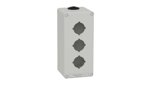 Schneider Electric Grey Die Cast Zinc XAPD Empty Control Station - 3 Hole 30 mm Diameter | XAPD3603