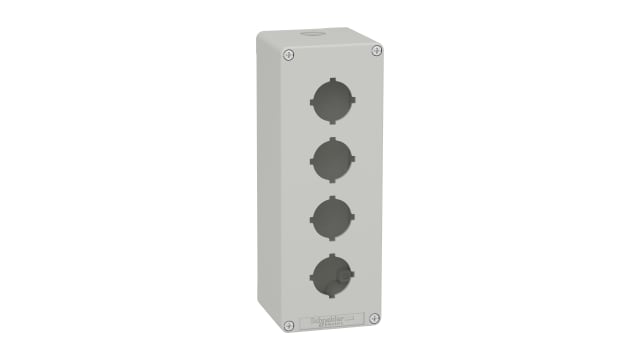 Schneider Electric Grey Die Cast Zinc XAPD Empty Control Station - 4 Hole 30 mm Diameter | XAPD4604