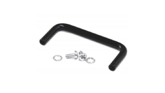 Hammond Black Powder Coated Black Steel Drawer Handle 55 mm Height, 25 mm Width, 5 mm Length | 1427E1BK-1