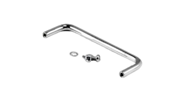 Hammond Chrome Steel Drawer Handle 25 mm Height, 80 mm Width, 5 mm Length | 1427G2