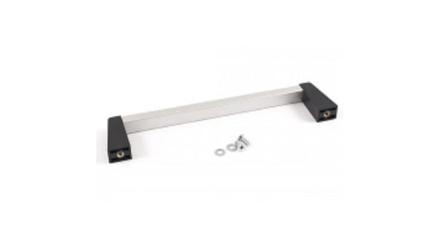 Hammond Black Powder Coated Black Aluminium, Plastic Drawer Handle 14 mm Height, 42 mm Width, 197 mm Length | 1427LBC