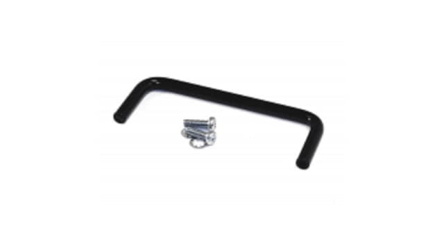 Hammond Black Powder Coated Black Steel Drawer Handle 38 mm Height, 95 mm Width, 6 mm Length | 1427N2BK