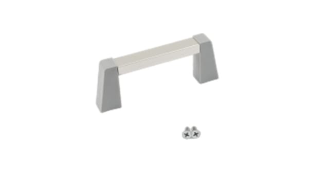 Hammond Fluorescent Black Plastic, Aluminium Drawer Handle 14 mm Height, 42 mm Width, 108 mm Length | 1427NGC