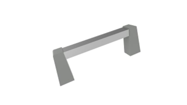 Hammond Fluorescent Black Aluminium, Plastic Drawer Handle 14 mm Height, 42 mm Width, 121 mm Length | 1427SGC