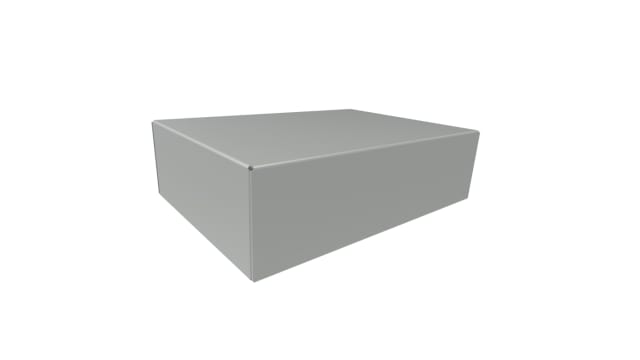 Hammond Steel Enclosure Chassis, 5 in H, 5 in W, 14 in D, 177.8 mm L For Use With 1441 Series | 1441-12