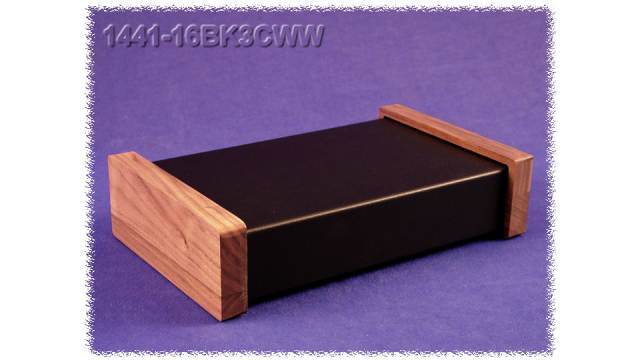 Hammond Steel Enclosure Chassis, 6 in H, 6 in W, 14 in D, 254 mm L For Use With 1441 Series | 1441-16BK3CWW