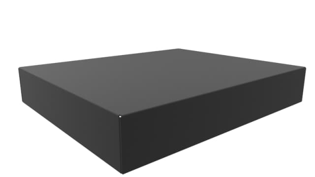 Hammond Steel Enclosure Chassis, 10 in H, 1 in W, 304.8 mm L For Use With 1441 Series | 1441-29BK3