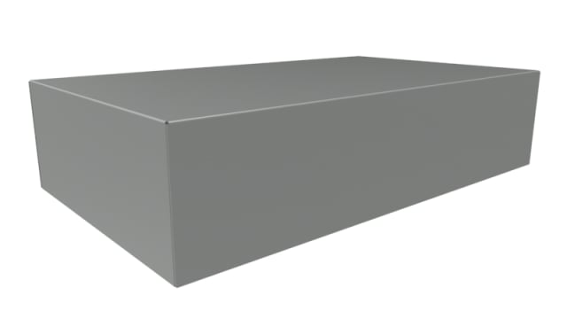 Hammond Steel Enclosure Chassis, 4 in H, 4 in W, 14 in D, 431.8 mm L For Use With 1441 Series | 1441-33