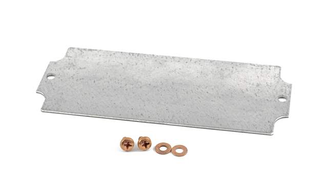 Hammond Steel Smooth Mounting Plate Enclosure Mount Plate, 2.94 in W, 160.02 mm L for Use with 1590ZGRP083 Enclosure | 1590ZGRP083PL