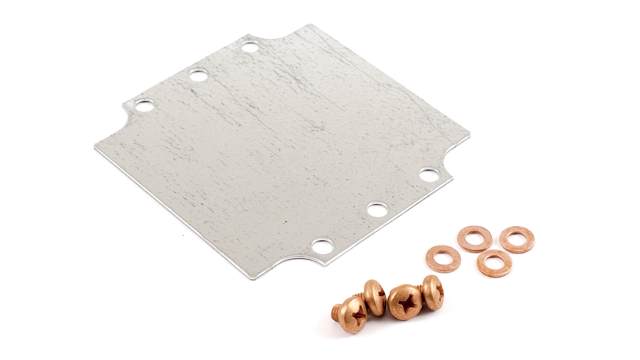 Hammond Steel Smooth Mounting Plate Enclosure Mount Plate, 4.78 in W, 119.888 mm L for Use with 1590ZGRP121 Enclosure | 1590ZGRP121PL