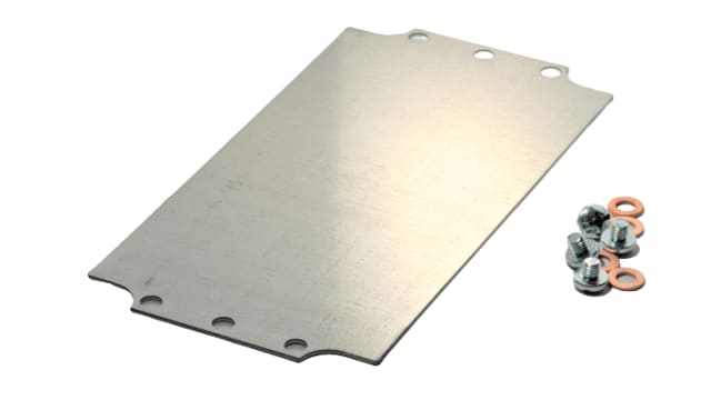 Hammond Steel Smooth Mounting Plate Enclosure Mount Plate, 4.72 in W, 219.964 mm L for Use with 1590ZGRP123 Enclosure | 1590ZGRP123PL