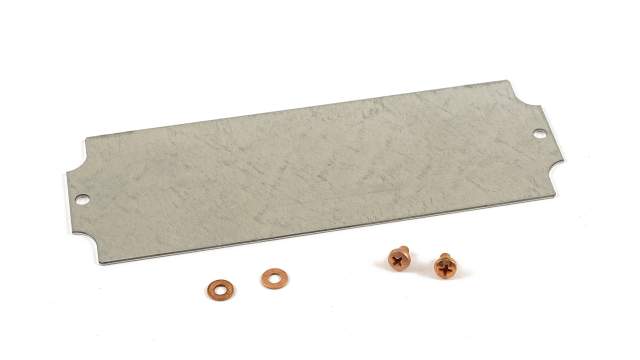 Hammond Steel Smooth Mounting Plate Enclosure Mount Plate, 2.94 in W, 189.992 mm L for Use with 1590ZGRP131 Enclosure | 1590ZGRP131PL