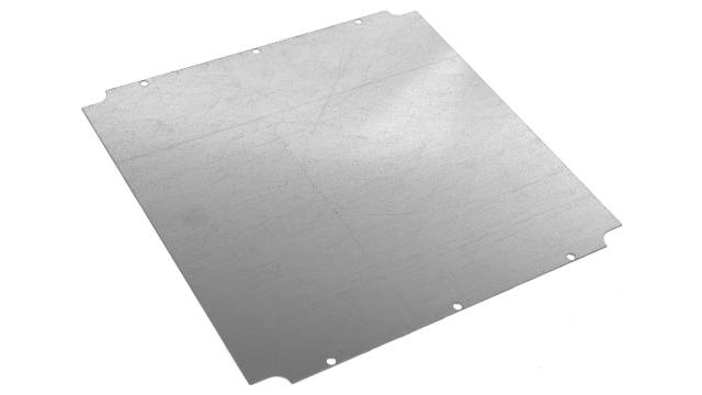 Hammond Steel Smooth Mounting Plate Enclosure Mount Plate, 15.75 in W, 404.876 mm L for Use with 1590ZGRP253 Enclosure | 1590ZGRP253PL