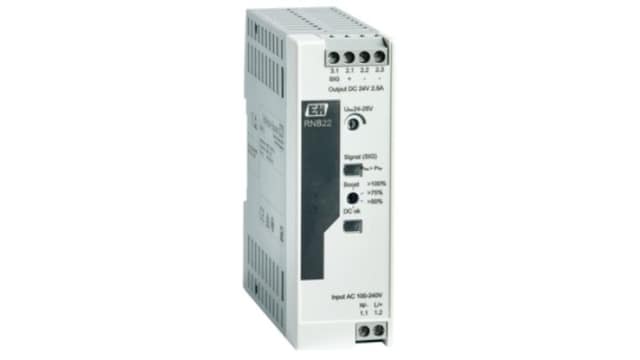 Endress+Hauser RNB22 Switched Mode DIN Rail Power Supply, 100 → 240V ac ac Input, 24 → 28V dc dc Output, | RNB22-AAA