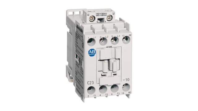 Allen Bradley 100-C Contactors Contactor, 100 V ac Coil, 3-Pole, 23 A, 1 NO | 100-C23D10