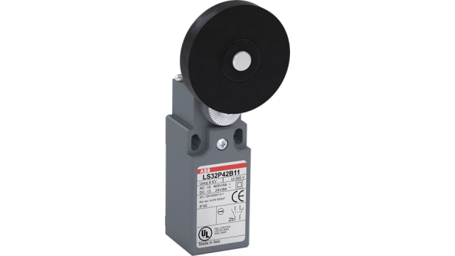 ABB Roller Lever Limit Switch, 1NO/1NC, IP65, Fibreglass Plastic Housing, 400V ac ac Max | 1SBV010342R1211