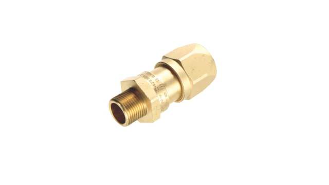 ABB Metallic, Conduit Fitting, 16 mm Nominal Size, Nickel Plated Brass, Metallic IP68  rating | 7TCA297090R0062