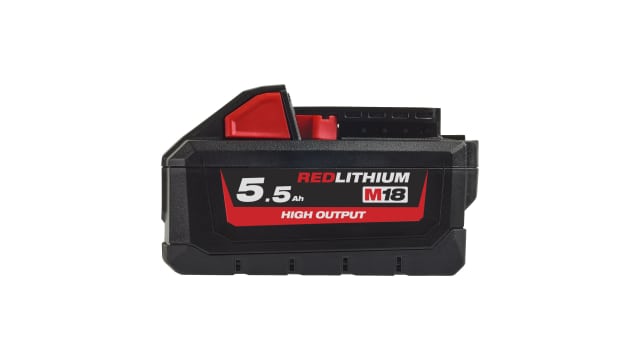 Milwaukee 4932464712 5.5 Ah 18 V Power Tool Battery, For Use With milwaukeetool.eu M18 HB5.5 | 4932464712