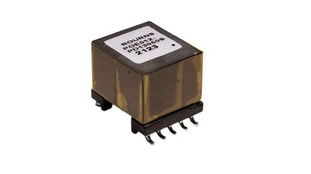 Bourns Surface Pulse Transformer 3.33:1 Turns Ratio, 100 μH Prim. Inductance, 33mΩ Prim. Resistance | POE070-PD13050S