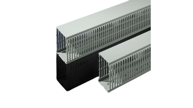 Rittal TS Slotted Panel Trunking, W40 mm x D40mm, L2m, PVC | 8800751