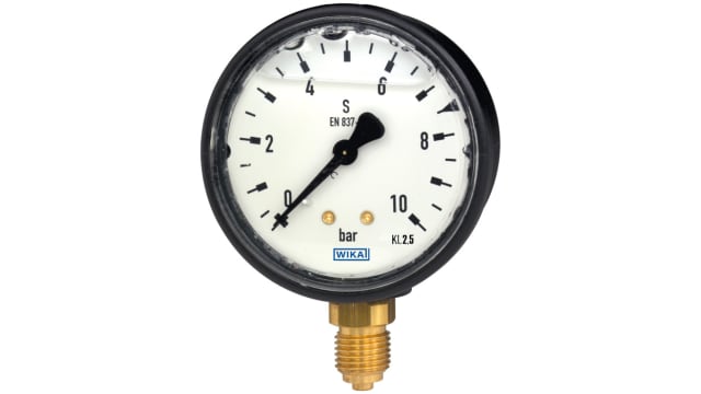 WIKA NPT 1/4 Analogue Pressure Gauge Bottom Entry 63mm Outside Diameter | 48765972