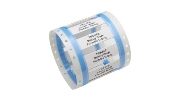 TE Connectivity White White Print Heat Shrink Cable Marker, 4.75 mm Width, 250 Per Pack Qty, 50 mm | 5273550001