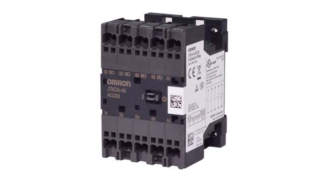 Omron J7KCA Contactor Relay, 24 V dc Coil, 4-Pole, 6 A, 165 W 24 V dc, 2 NC/2 NO | J7KCA-22 24VDC