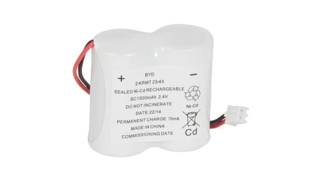 Legrand 2.4V NiCd Rechargeable Battery, 1.5Ah | 0 610 90