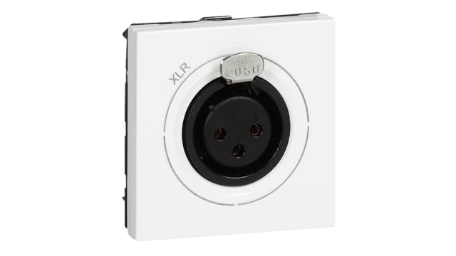 Legrand Flush XLR Connector Female, 3 Way | 0 787 55