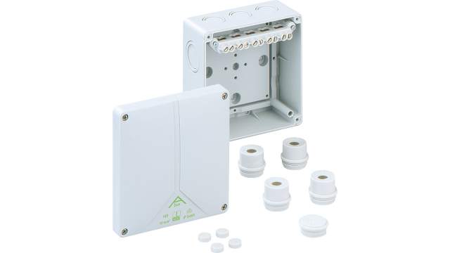 Spelsberg Abox 100-102 Series Grey Polystyrene Junction Box, IP65, VDE, 140 mm, 140 mm 79 mm | 81042001