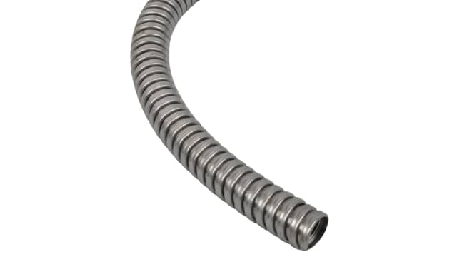 ABB Flexible Conduit, 16mm Nominal Diameter, Stainless Steel, Silver | 7TCA296120R0014