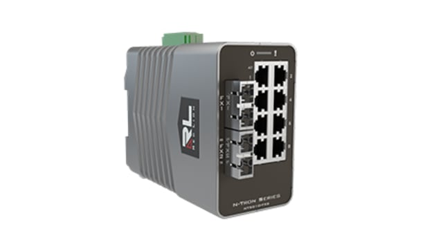 N-Tron Managed 10 Port Industrial Ethernet Switch | NT-5010-FX2-SC80