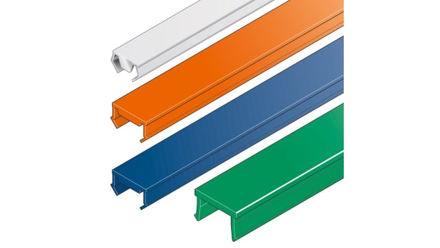 Bosch Rexroth Grey Polyvinyl Chloride Cover Strip, 10 mm Groove Size, 2 m Length | 3842548876