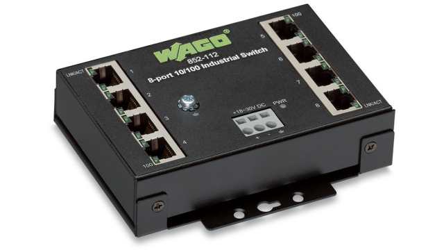 WAGO WAGO 852-112, Managed Switch 8 Port Network Switch | 852-112