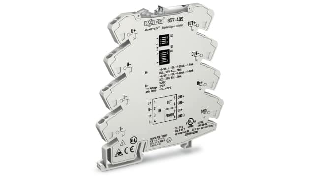 857-409 WAGO 1-Channel Isolation Amplifier, 8-Pin 24 V DIP | 857-409
