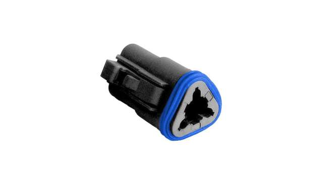 Bulgin, PX0100 Connector Housing Plug 3 Way, Crimp Termination PX0100S03BK | PX0100S03BK